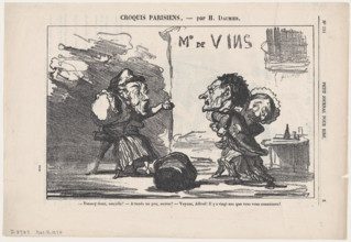 Viens-y donc, canaille!, 1874.  Creator: Honore Daumier.
