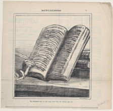Pas étonnant que ce soit long avec tant de ratures que ça, 1872.  Creator: Honore Daumier.