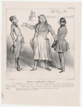 Plate 28: Bureau de remplacemens militaires, 1838.  Creator: Honore Daumier.