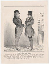 Plate 39: Robert Macaire agent d'affaires, 1838.  Creator: Honore Daumier.