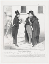 Plate 41: Robert Macaire architecte, 1838. Creator: Honore Daumier.