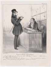 Plate 47: L'agent de change, après la Bourse, 1838 Creator: Honore Daumier.