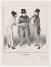 Plate 48: Un candidat, 1838.  Creator: Honore Daumier.