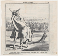 My field plundered.... my horse taken away.... my money stolen.... and this is w..., August 5, 1870. Creator: Honore Daumier.