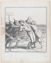 L'appel de leurs réserves, 1870.  Creator: Honore Daumier.