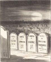 Square Napoléon, 1870. Creator: Honore Daumier.