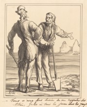 Vous n'avez pas besoin de me rappeler ses titres..., 1871. Creator: Honore Daumier.