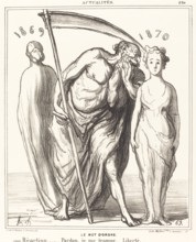 Le Mot d'Ordre, 1869. Creator: Honore Daumier.