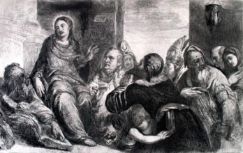 Christ Disputing with the Doctors in the Temple, 1826. Creator: Andrew Geddes.
