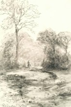 Watery Lane, Edgbaston, 1800-1824. Creator: David Cox the Elder.