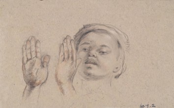 Boy Clapping Hands, c1825-1849. Creator: William Allan.