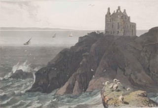 Dunskey Castle Near Portpatrick. Creator: William Daniell.