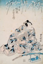A Scene from Kabuki, 1825-1830. Creator: Utagawa Toyokuni II.
