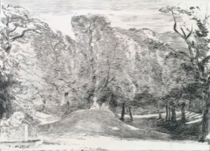 View of Richmond Park, a Fountain on the Left, c1820s. Creator: Andrew Geddes.