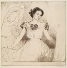 The Mirror, 1912. Creator: William Strang.