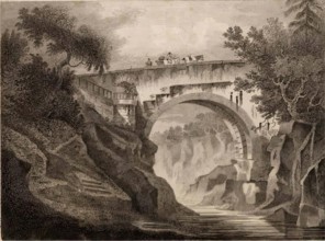 Gannachie Bridge (near Edzell, Angus), c1800s. Creator: James Fittler.