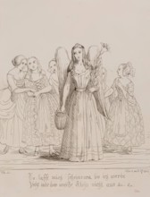 Mignon-from Wilhelm Meister by Goethe, 1841. Creators: Queen Victoria, Prince Albert.