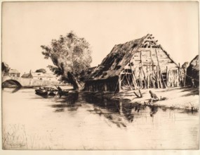 A Berkshire Stream, 1920. Creator: Martin Hardie.