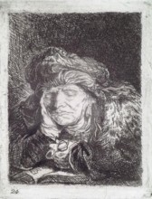 An Old Woman Asleep, (c1637), c1820s. Creator: Andrew Geddes.