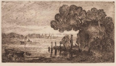 The Ferry at Christchurch, Hampshire, c1863-1891. Creator: Alexander Davidson Longmuir.