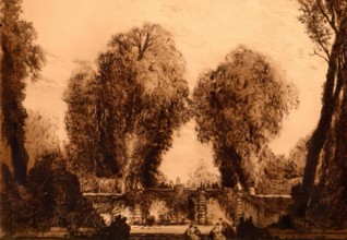 Paysage d'autrefois, c1880-1940. Creator: Gaston De Latenay.