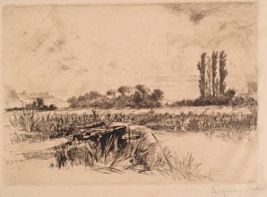 Water Meadows, c1859. Creator: Francis Seymour Haden.