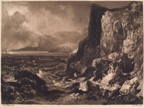 The Fortress of Fast Castle, (c1820s), c1889. Creator: William Brassey Hole.