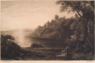 Ravensheugh Castle, (c1826), c1889. Creator: William Brassey Hole.