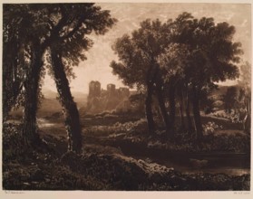 Dunure Castle, (c1820s), c1889. Creator: William Brassey Hole.