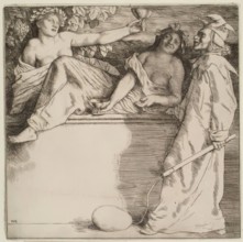 The Wine Drinkers, 1904. Creator: William Strang.