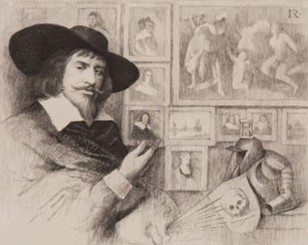 Portrait of George Jamesone. Creator: Charles Amand-Durand.