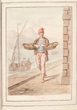 Limon Cryer of Naples, leaf from 'A Collection of Dresses by David Allan Mostly from Nature', 1776. Creator: David Allan.