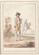 Thief Catcher, Rome, leaf from 'A Collection of Dresses by David Allan Mostly from Nature', 1776. Creator: David Allan.