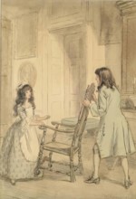 Esmond Placed the Great Chair between Him and Her, 1905. Creator: Hugh Thomson.