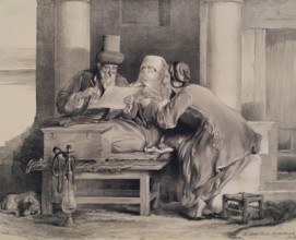 The Letter Writer Constantinople, 1840. Creator: Joseph Nash.