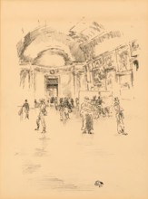 Long Gallery at the Louvre, c1896. Creator: James Abbott McNeill Whistler.