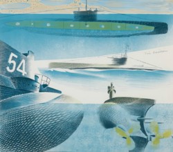 Different Aspects of Submarines, 1940 - 1941. Creator: Eric Ravilious.