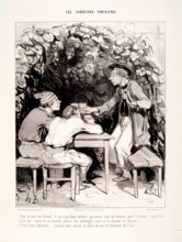 Les Canotiers Parisiens.-Vois-tu Mon ami Durand.., 1843. Creator: Honore Daumier.