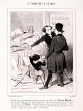 Les Philantropes du Jour. 'Monsieur voici que nous donnons cette année...', 1845. Creator: Honore Daumier.