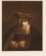 Bust of an Old Man with Velvet Cap, (c1630s), c1765. Creator: William Baillie.