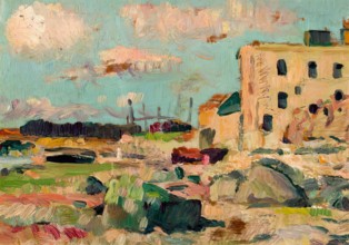 The Beach, Largo, at Low Tide, 1920-1929. Creator: George Leslie Hunter.