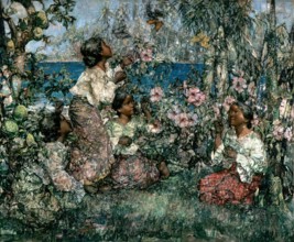 Butterflies, 1908. Creator: Edward Atkinson Hornel.