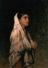 A Spanish Girl Praying, c1875-1885. Creator: Edwin Long.