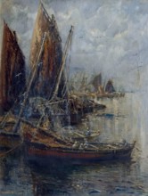 Fishing Boats, 1915. Creator: Mason Hunter.