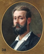 Paul Adolphe Rajon, Self Portrait, 1884. Creator: Paul Adolphe Rajon.