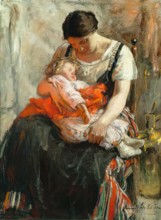 Asleep, 1875-1899. Creator: Robert Gemmell Hutchison.