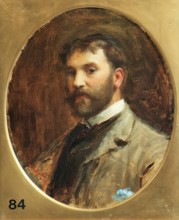Sir Luke Fildes, Self Portrait, 1883. Creator: Luke Fildes.