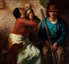 The Mother's Kiss, 1900-1921. Creator: William Strang.