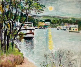 Moonlight, Loch Lomond, c1924. Creator: George Leslie Hunter.