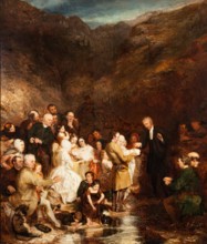 The Covenanter's Baptism, 1831. Creator: George Harvey.
